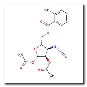 1,2-Di-O-acetyl-3-azido-3-deoxy-5-O-toluoyl-D-ribofuranose