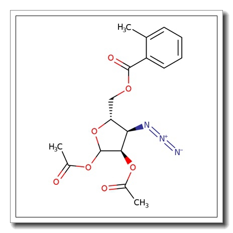 1,2-Di-O-acetyl-3-azido-3-deoxy-5-O-toluoyl-D-ribofuranose CAS 120143-22-8