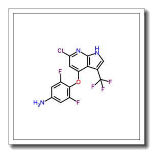 4-{[6-Chloro-3-(trifluoromethyl)-1H-pyrrolo[2,3-b]pyridin-4-yl]oxy}-3,5-difluoroaniline