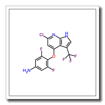 4-{[6-Chloro-3-(trifluoromethyl)-1H-pyrrolo[2,3-b]pyridin-4-yl]oxy}-3,5-difluoroaniline CAS 1203656-90-9