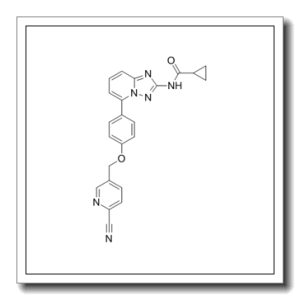 N-(5-(4-((6-氰基吡啶-3-基)甲氧基)苯基)-[1,2,4]噻唑并[1,5-a]吡啶-2-基)环丙烷羧酰胺
