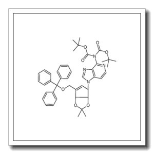 Bis(2-methyl-2-propanyl) (1-{(3aS,4R,6aR)-2,2-dimethyl-6-[(trityl oxy)methyl]-4,6a-dihydro-3aH-cyclopenta[d][1,3]dioxol-4-yl}-1H-im idazo[4,5-c]pyridin-4-yl)imidodicarbonate