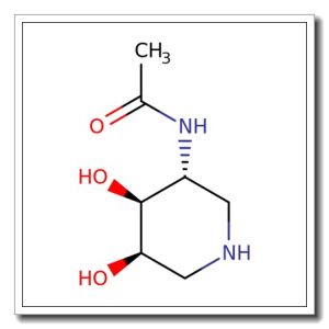 2-Acetamido-2-deoxy-L-lyxojirimycin