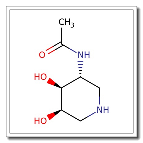 2-Acetamido-2-deoxy-L-lyxojirimycin