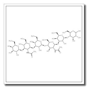 α-Fuc-(1→2)-β-Gal-(1→3)-[α-Fuc-(1→4)]-β-GlcNAc-(1→3)-β-Gal-(1→4)-[α-Fuc-(1→3)]-β-GlcNAc-(1→3)-β-Gal-(1→4)-Glc
