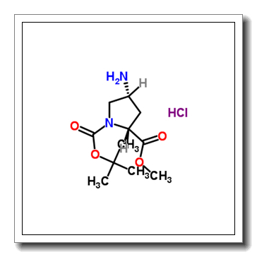 (2R,4R)-1-叔丁氧羰基-4-氨基吡咯烷2-甲酸甲酯盐酸盐