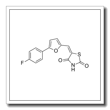 (5E)-5-[[5-(4-氟苯基)-2-呋喃基]亚甲基]-2,4-噻唑烷二酮