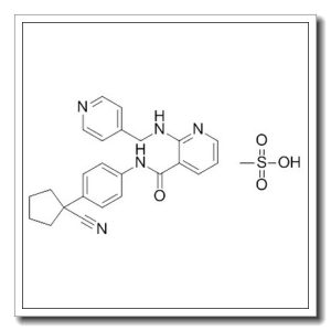 N-[4-(1-氰基环戊基)苯基]-2-[(4-吡啶甲基)氨基]-3-吡啶甲酰胺甲磺酸盐