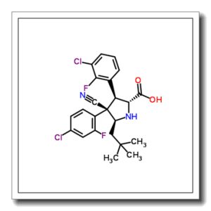 (3S,4R,5S)-3-(3-Chloro-2-fluorophenyl)-4-(4-chloro-2-fluorophenyl)-4-cyano-5-(2,2-dimethylpropyl)-D-proline