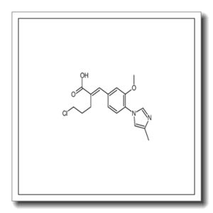 (2E)-5-Chloro-2-[3-methoxy-4-(4-methyl-1H-imidazol-1-yl)benzylide ne]pentanoic acid