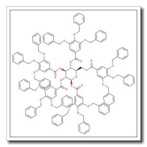 1,2,3,4,6-Penta-O-(3,4,5-tri-O-benzylgalloyl)-b-D-glucopyranose