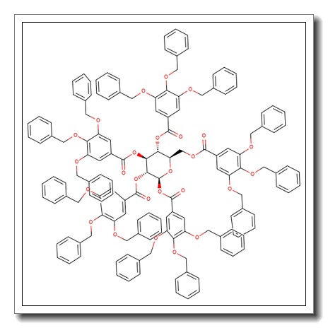 1,2,3,4,6-Penta-O-(3,4,5-tri-O-benzylgalloyl)-b-D-glucopyranose