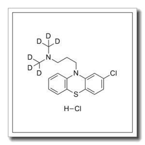 2-氯-10-(3-二甲基-d6-氨基丙基)吩噻嗪