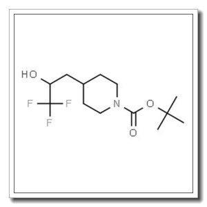 2-Methyl-2-propanyl 4-(3,3,3-trifluoro-2-hydroxypropyl)-1-piperidinecarboxylate