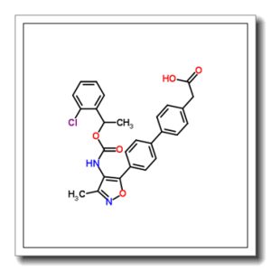 {4′-[4-({[1-(2-Chlorophenyl)ethoxy]carbonyl}amino)-3-methyl-1,2-oxazol-5-yl]-4-biphenylyl}acetic acid