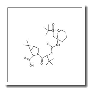 (1R,2S,5S)-6,6-Dimethyl-3-{3-methyl-N-[(1-{[(2-methyl-2-propanyl) sulfonyl]methyl}cyclohexyl)carbamoyl]-L-valyl}-3-azabicyclo[3.1.0 ]hexane-2-carboxylic acid