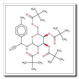 N-[2-(4′-Methylphenylacetonitrile)]-2,3,4,6-tetra-O-pivaloyl-D-glucopyranoside