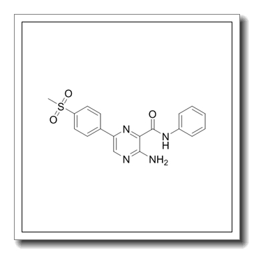 3-amino-6-(4-methylsulfonylphenyl)-N-phenylpyrazine-2-carboxamide CAS 1232410-49-9