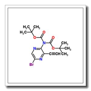 Bis(2-methyl-2-propanyl) (5-bromo-3-ethynyl-2-pyrazinyl)imidodicarbonate