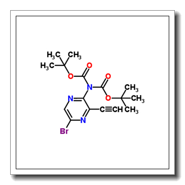 Bis(2-methyl-2-propanyl) (5-bromo-3-ethynyl-2-pyrazinyl)imidodicarbonate