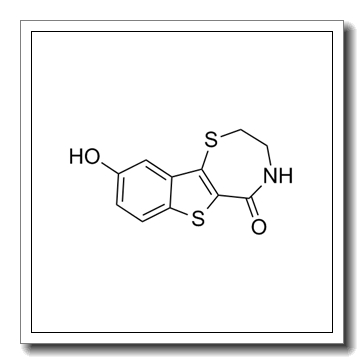 3,4-Dihydro-9-hydroxy-[1]benzothieno[2,3-f]-1,4-thiazepin-5(2H)-one CAS 1233533-04-4