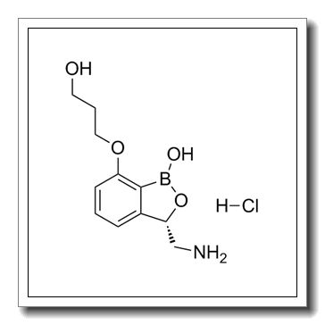 (3S)-3-(Aminomethyl)-7-(3-hydroxypropoxy)-2,1-benzoxaborol-1(3H)-ol hydrochloride (1:1) CAS 1234563-16-6