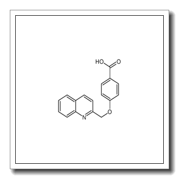 4-(quinolin-2-ylmethoxy)benzoic acid CAS 123724-16-3