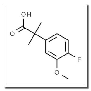 Benzeneacetic acid, 4-fluoro-3-methoxy-α,α-dimethyl-