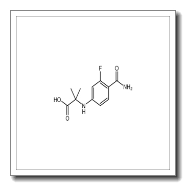 Alanine, N-​[4-​(aminocarbonyl)​-​3-​fluorophenyl]​-​2-​methyl