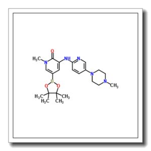 1-Methyl-3-{[5-(4-methyl-1-piperazinyl)-2-pyridinyl]amino}-5-(4,4,5,5-tetramethyl-1,3,2-dioxaborolan-2-yl)-2(1H)-pyridinone