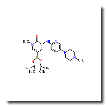 1-Methyl-3-{[5-(4-methyl-1-piperazinyl)-2-pyridinyl]amino}-5-(4,4,5,5-tetramethyl-1,3,2-dioxaborolan-2-yl)-2(1H)-pyridinone CAS 1242156-62-2