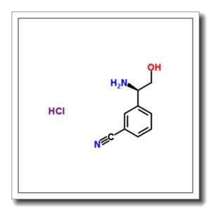 3-[(1R)-1-Amino-2-hydroxyethyl]benzonitrile hydrochloride (1:1)