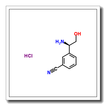 3-[(1R)-1-Amino-2-hydroxyethyl]benzonitrile hydrochloride (1:1) CAS 1245623-77-1