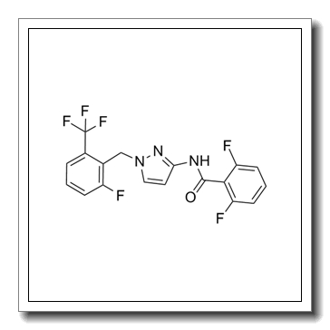 2,6-difluoro-N-(1-{[2-fluoro-6-(trifluoromethyl)phenyl]methyl}-1H-pyrazol-3-yl)benzamide CAS 1253186-49-0