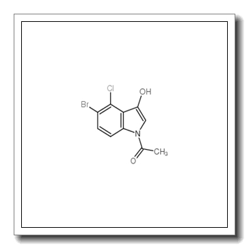 1-(5-bromo-4-chloro-3-hydroxyindol-1-yl)ethanone CAS 125328-76-9