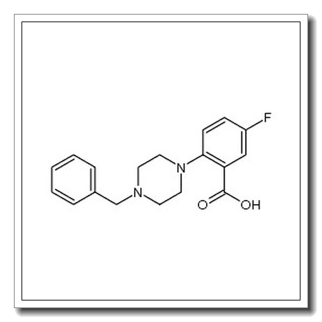 2-(4-苄基哌嗪-1-基)-5-氟苯甲酸