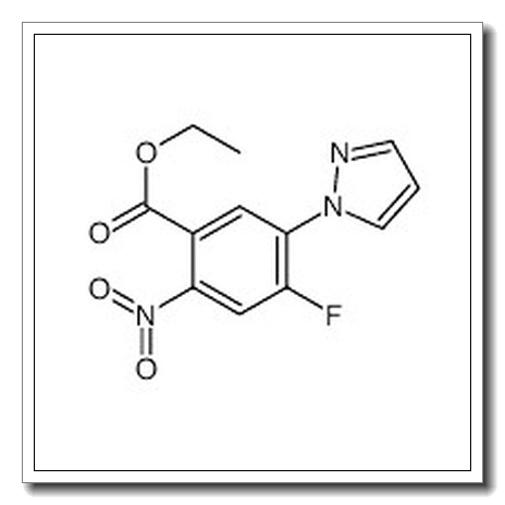 4-氟-2-硝基-5-(1-吡唑)苯甲酸乙酯
