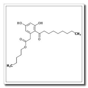 Pentyl (3,5-dihydroxy-2-nonanoylphenyl)acetate