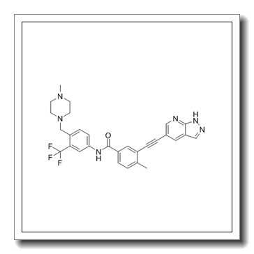 3-(2-(1H-pyrazolo[3,4-b]pyridin-5-yl)ethynyl)-4-methyl-N-(4-((4-methylpiperazin-1-yl)methyl)-3-(trifluoromethyl)phenyl)benzamide CAS 1257628-77-5