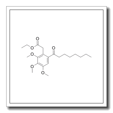 Ethyl (2,3,4-trimethoxy-6-octanoylphenyl)acetate CAS 1258275-73-8