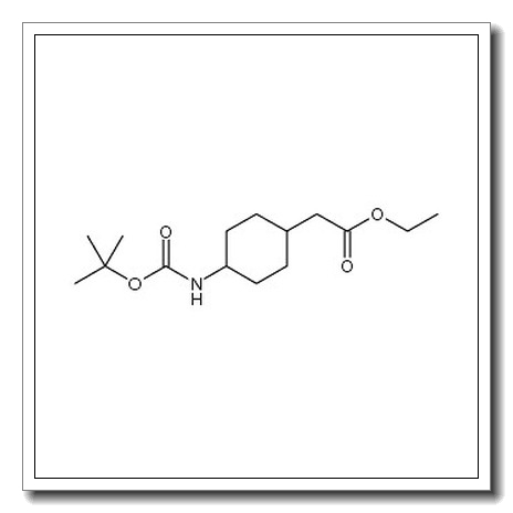 Cyclohexaneacetic acid, 4-​[[(1,​1-​dimethylethoxy)​carbonyl]​amino]​-​, ethyl ester CAS 1262411-00-6 