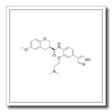 (3S)-N-[2-[2-(dimethylamino)ethoxy]-4-(1H-pyrazol-4-yl)phenyl]-6-methoxy-3,4-dihydro-2H-chromene-3-carboxamide CAS 1273579-40-0