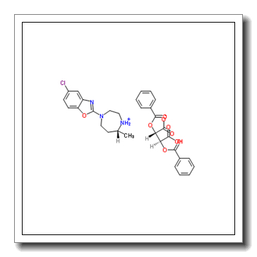(7R)-4-(5-Chloro-1,3-benzoxazol-2-yl)-7-methyl-1,4-diazepan-1-ium (2S,3S)-2,3-bis(benzoyloxy)-3-carboxypropanoate CAS 1276666-14-8