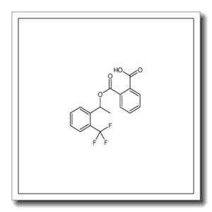 2-[1-[2-(trifluoromethyl)phenyl]ethoxycarbonyl]benzoic acid
