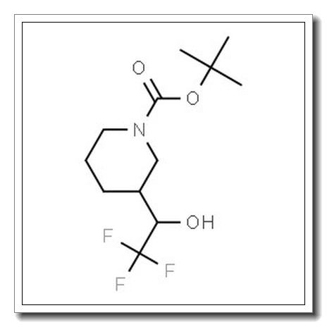 2-Methyl-2-propanyl 3-(2,2,2-trifluoro-1-hydroxyethyl)-1-piperidinecarboxylate