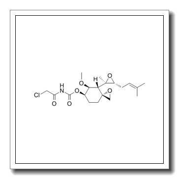 TNP 470,N-(2-Chloroacetyl)carbamicacid(3R,4S,5S,6R)-5-Methoxy-4-[(2R,3R)-2-methyl-3-(3-methyl-2-buten-1-yl)-2-oxiranyl]-1-oxaspiro[2.5]oct-6-ylester CAS 129298-91-5