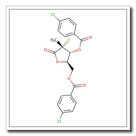 3,5-Di-O-p-chlorobenzoyl-2-deoxy-2-fluoro-2-C-methyl-D-ribofurano-1,4-lactone CAS 1294481-79-0