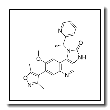 7-(3,5-dimethyl-1,2-oxazol-4-yl)-8-methoxy-1-[(1R)-1-pyridin-2-ylethyl]-3H-imidazo[4,5-c]quinolin-2-one CAS 1300031-49-5