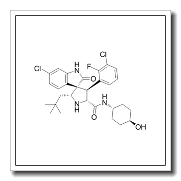 (2'R,3S,4'S,5R)-6-chloro-4'-(3-chloro-2-fluorophenyl)-N-(trans-4-hydroxycyclohexyl)-2'-neopentyl-2-oxospiro[indoline-3,3'-pyrrolidine]-5'-carboxamide CAS 1303607-07-9
