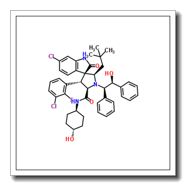 (2'R,3S,4'S,5'R)-6-Chloro-4'-(3-chloro-2-fluorophenyl)-2'-(2,2-dimethylpropyl)-N-(trans-4-hydroxycyclohexyl)-1'-[(1R,2S)-2-hydroxy-1,2-diphenylethyl]-2-oxo-1,2-dihydrospiro[indole-3,3'-pyrrolidine]-5'-carboxamide CAS 1303609-36-0
